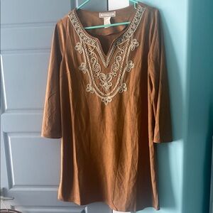 Flying Tomato Brown “Suede like” dress